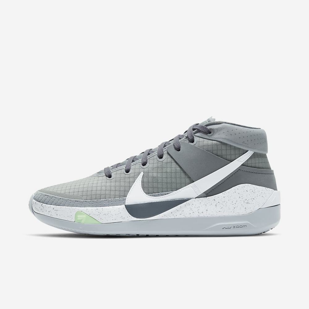 Chaussure De Basket Nike KD13 (Team) Grise 8762-034 Wolf Grey/Cool Grey/White Femme | SDE-17750423